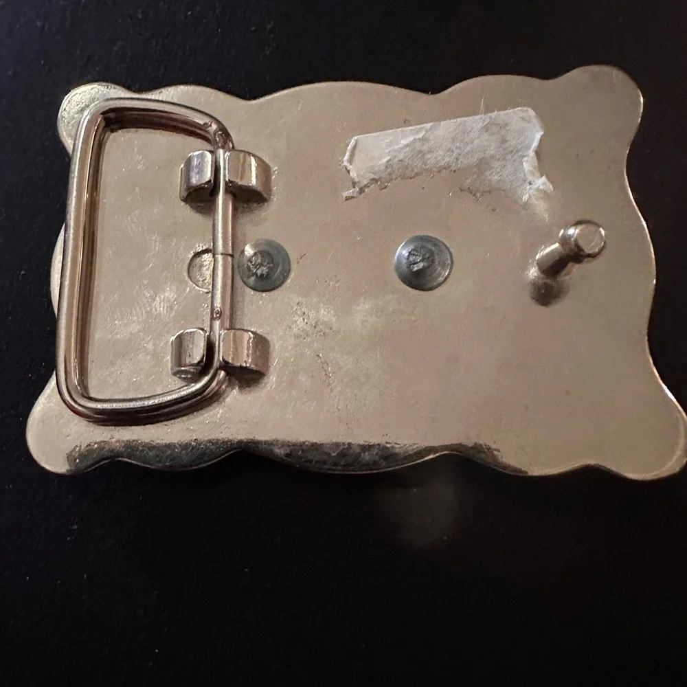 Kids Silver Horse Belt Buckle